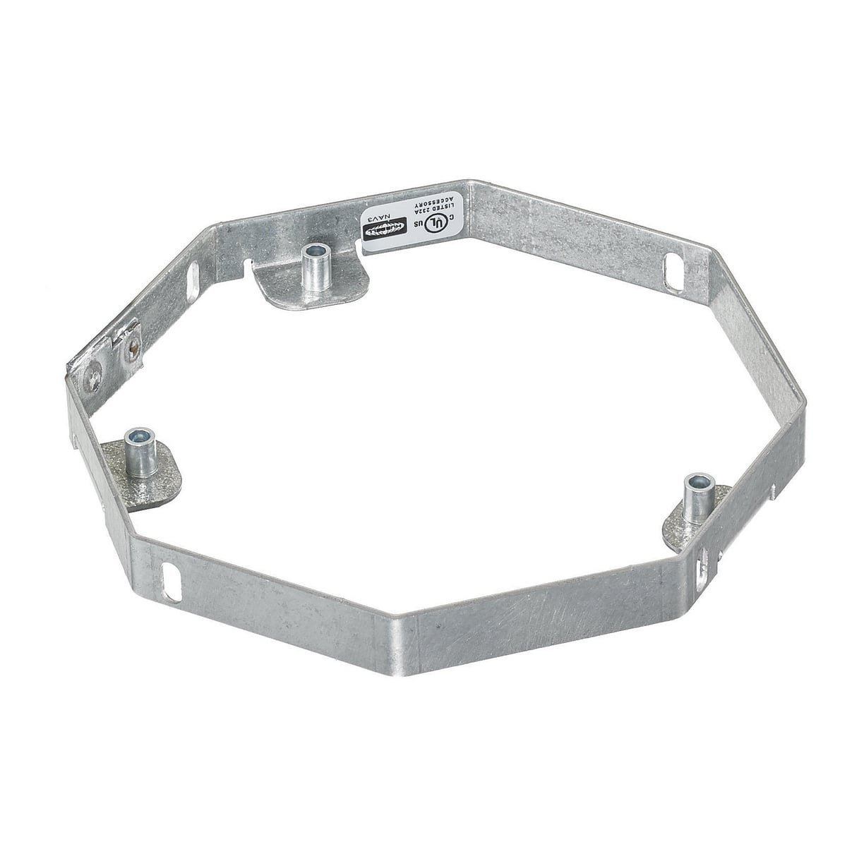 Concrete Floorboxes, Recessed, 6-Gang CFB Series Box for Round Covers, 0- 1/4" Stackable Rings, Post Pour Installation