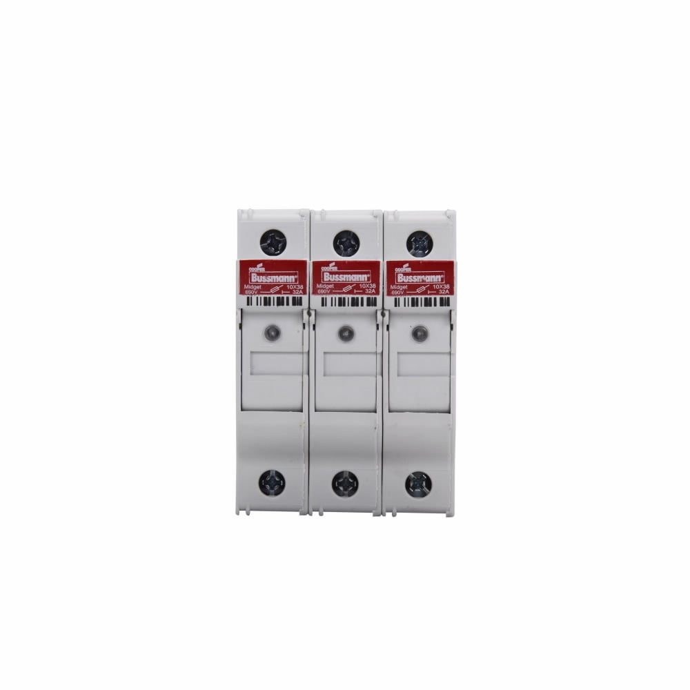 Eaton Bussmann series CHM modular fuse holder, 600 Vac, 1000 Vdc, 30A, Modular fuse holder, Three-pole, 200kA - CHM3DCIU