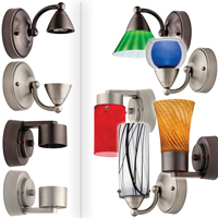 Short Cylinder Shade for LED Mini-Pendant, Sconce, Vanity, White Drizzle Glass, SKU - 207AAE