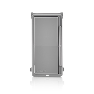 Decora Rocker Slide color change kit with locator light - Grey