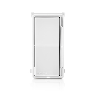 Decora Rocker Slide color change kit with locator light - White