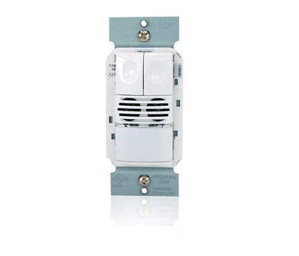 DualTech WallSwi OccSns 2Rly 120/277 WHT