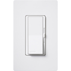 Diva Dimmer - Gloss Finish, Fluorescent or LED Dimming with 0-10V Ballasts and Drivers, Single-pole/3-way, 120-277V/50mA/8A in white