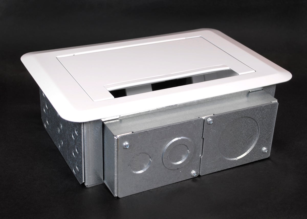 4 Gang Wallbox; 13 Inch Width x 3-7/8 Inch Depth x 8-3/4 Inch Height, 43 Cubic-Inch, White