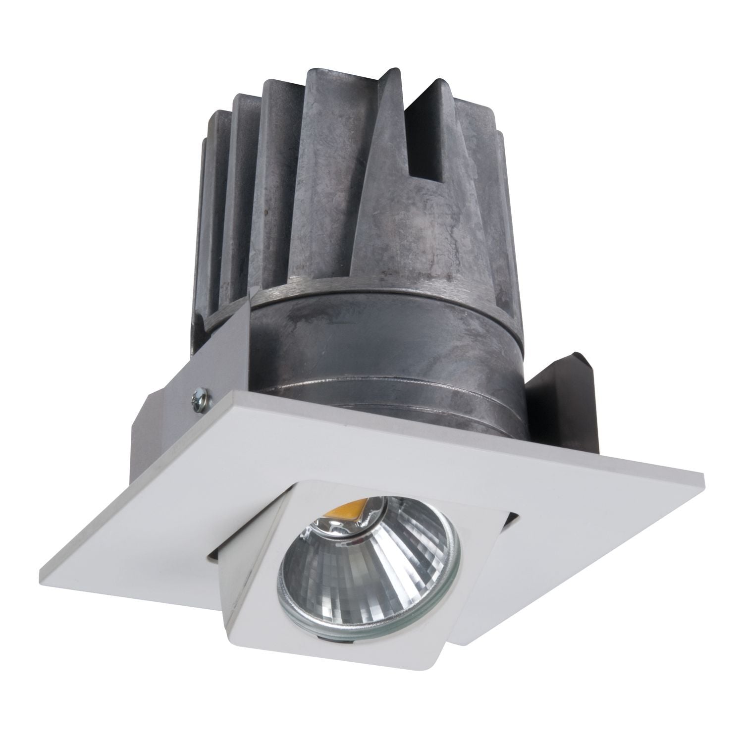 4" LED White Square Gimbal Trim / Light Engine,  2700K, for Halo H457 LED Housings - GEN2