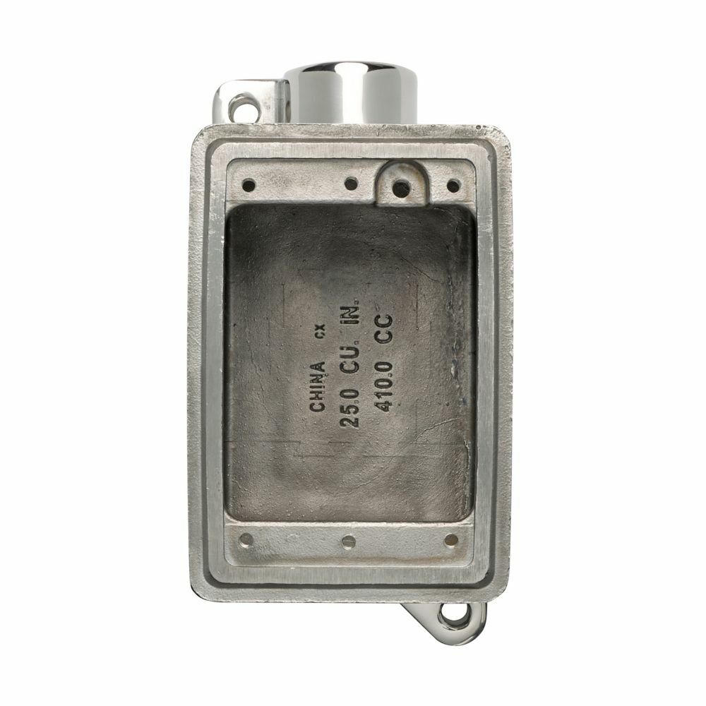 Eaton Crouse-Hinds series Condulet FD device box, Deep, Stainless steel, Single-gang, 3/4"