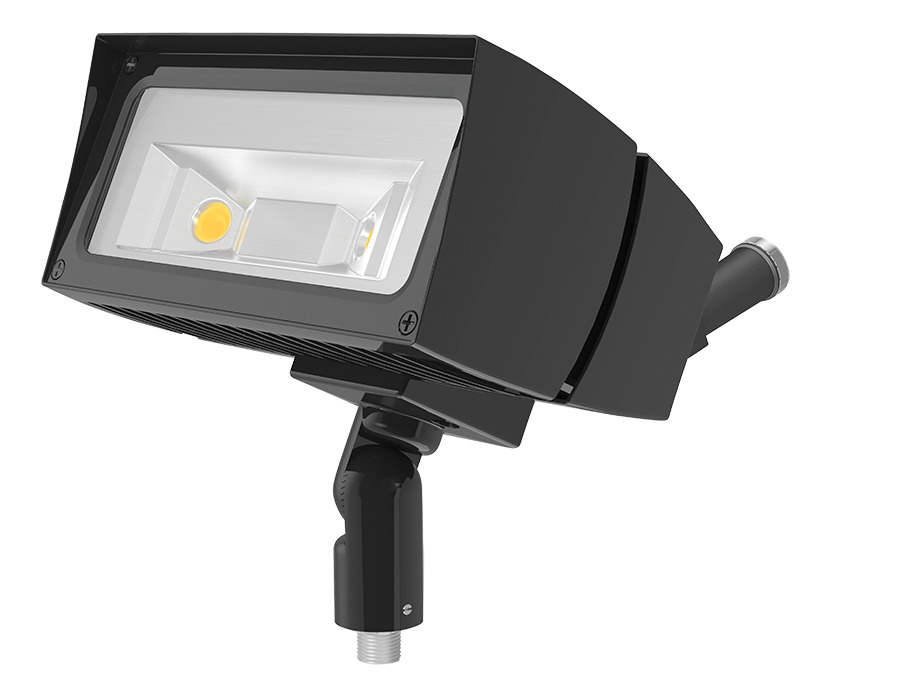 Future Flood, 26W,7X6 120V Swivel Photocell, 4000k, LED Arm On-Off, Bronze