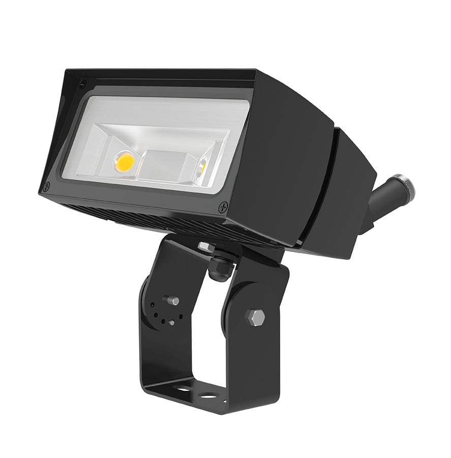 Future Flood, 39W, 4000k, LED Trunnion 120V Swivel Photocell, Bronze