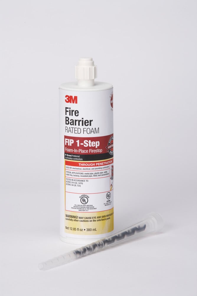 Fire Barrier Rated Foam, Maroon, 12.85 fl oz