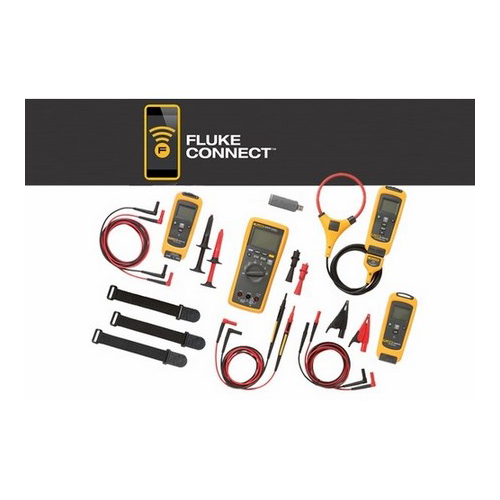 Start building tomorrows test tool system today with the Fluke 3000 FC Digital Multimeter. The new Fluke Connect system of test tools communicates with the new Fluke Connect mobile application on your Android or iOS smart device, allowing you to share live measurements, monitor readings from safe distances, and get your job done easier than ever before. The wireless digital multimeter functions as the mobile hub, displaying readings from up to three module tools simultaneously from up to 20 m away. The Fluke Connect modules also give you the flexibility to build your wireless test tool system how you want when you want. Fluke 3000 FC General Maintenance System includes multimeter, iFlex clamp module, ac voltage module, dc voltage module and accessories.