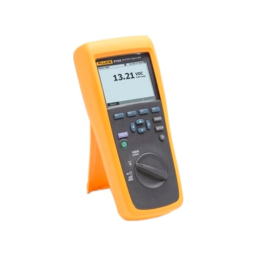Advanced battery analyzer with 4 MB memory, and a 77 mm x 56.5 mm display.  Includes BTL20 Interactive Test Probe set, with long and short probe extenders and built-in LCD display and speaker for visual and audio feedback,  and Large soft carry case.
