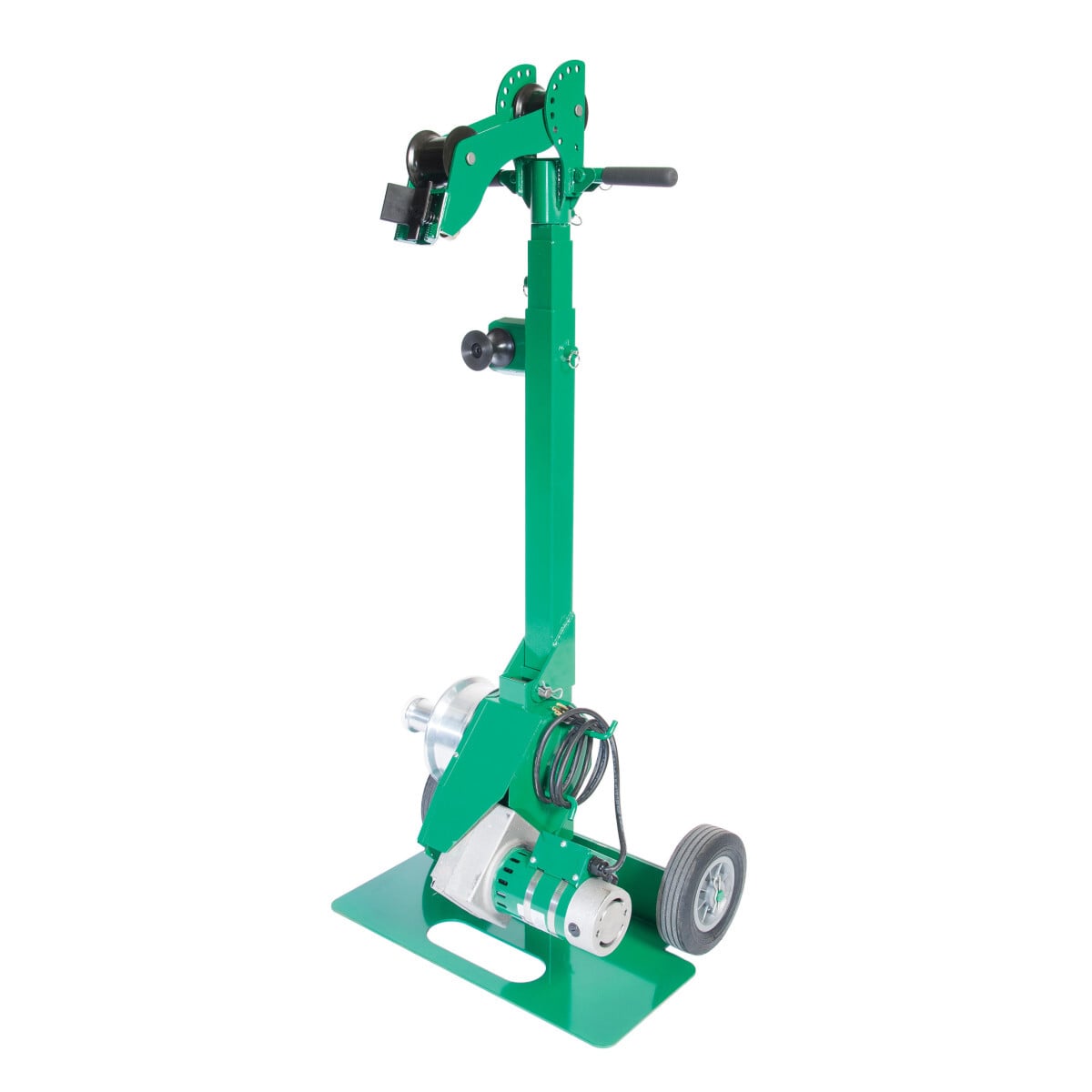 Cable Puller.  20 percent Faster Cable Pulls.  25 percent stronger continuous pulling load.  Durable Motor designed for pulling load.  3 times fastger setup.  No loose pieces.  High speed 97f/min - Low speed: 41ft/min