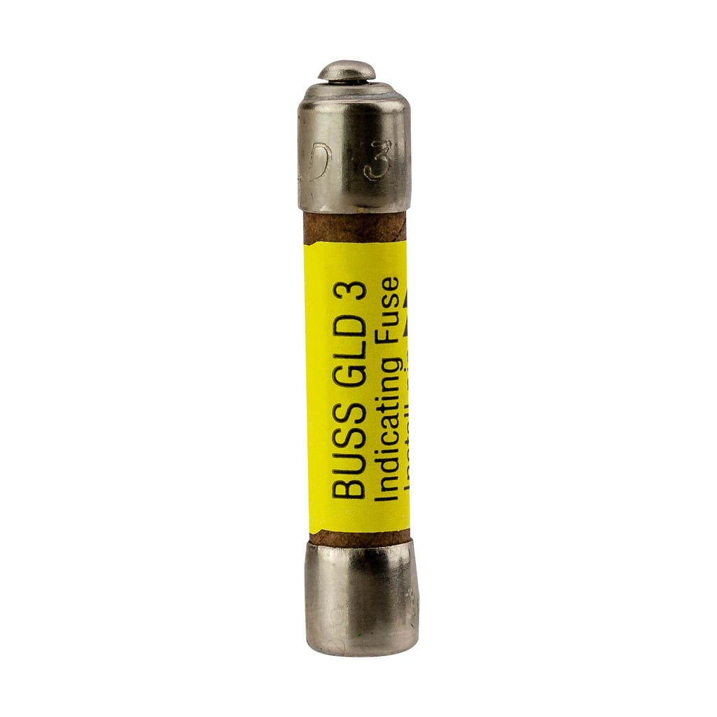 Eaton Bussmann series fast-acting fuse, GLD Series, 125V, Albaloy plated pin indicating