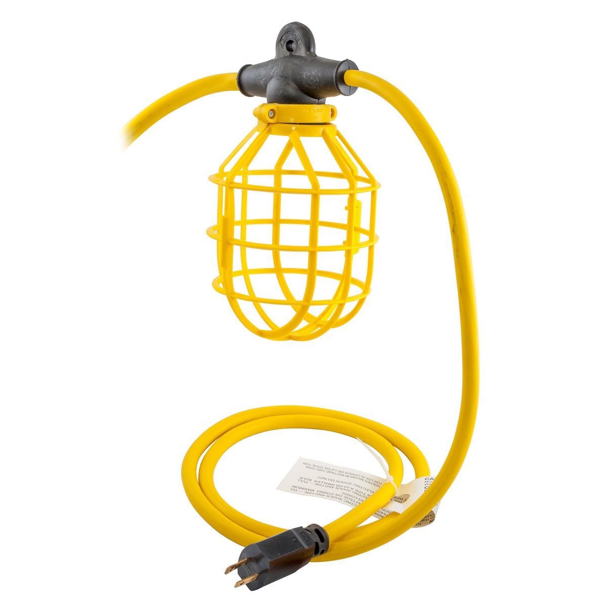 Temporary Lighting 14/2 100' SJTW Light String, with Plastic Guard
