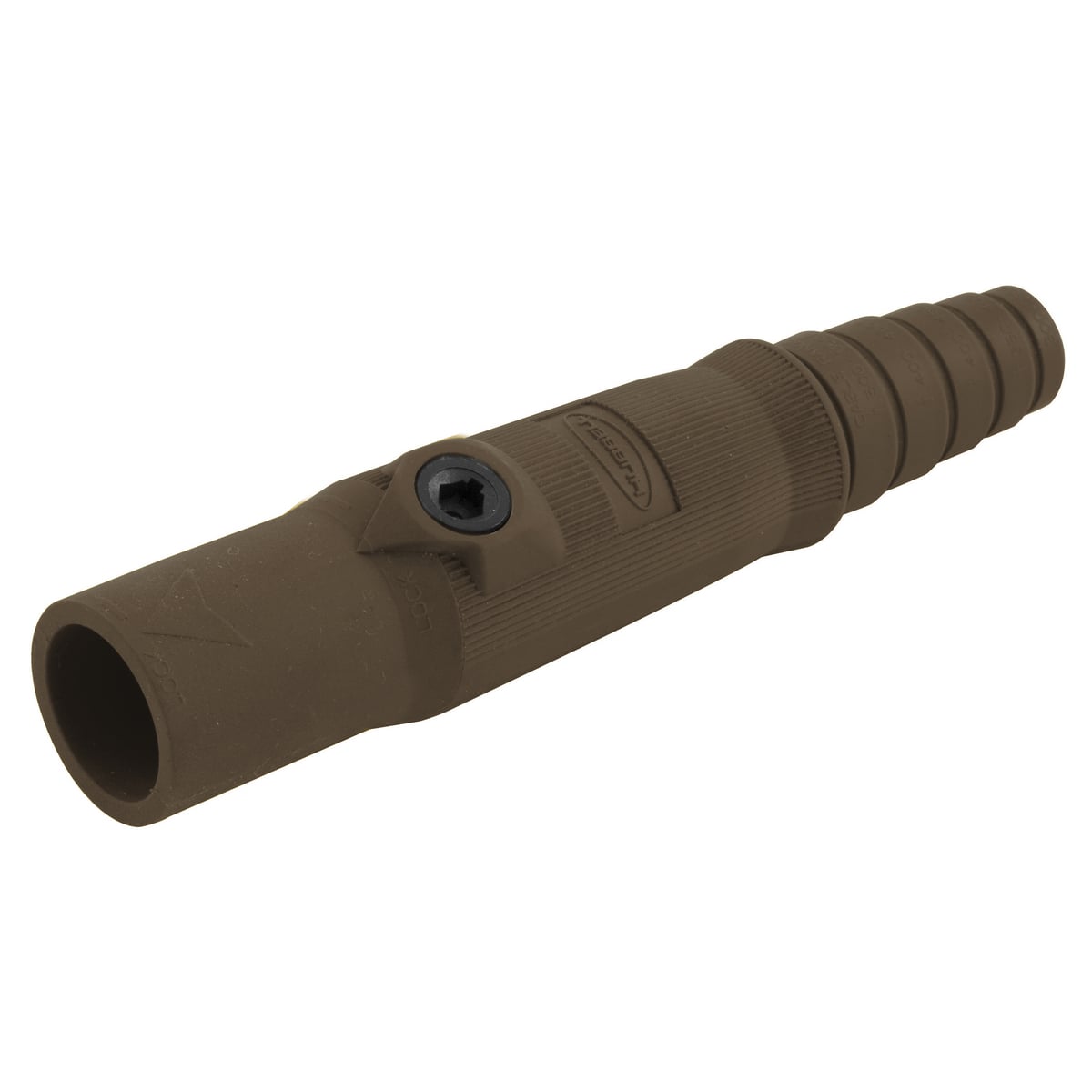 Single Pole Products, Male Plug, 150A 600V AC/DC Max, Brown
