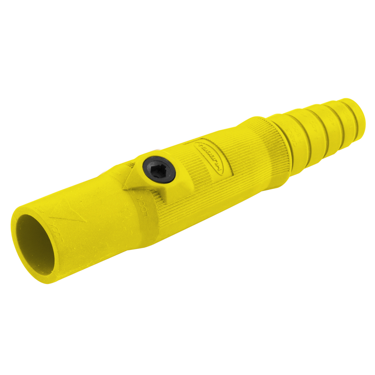 Single Pole Products, Male Plug, 150A 600V AC/DC Max, Yellow
