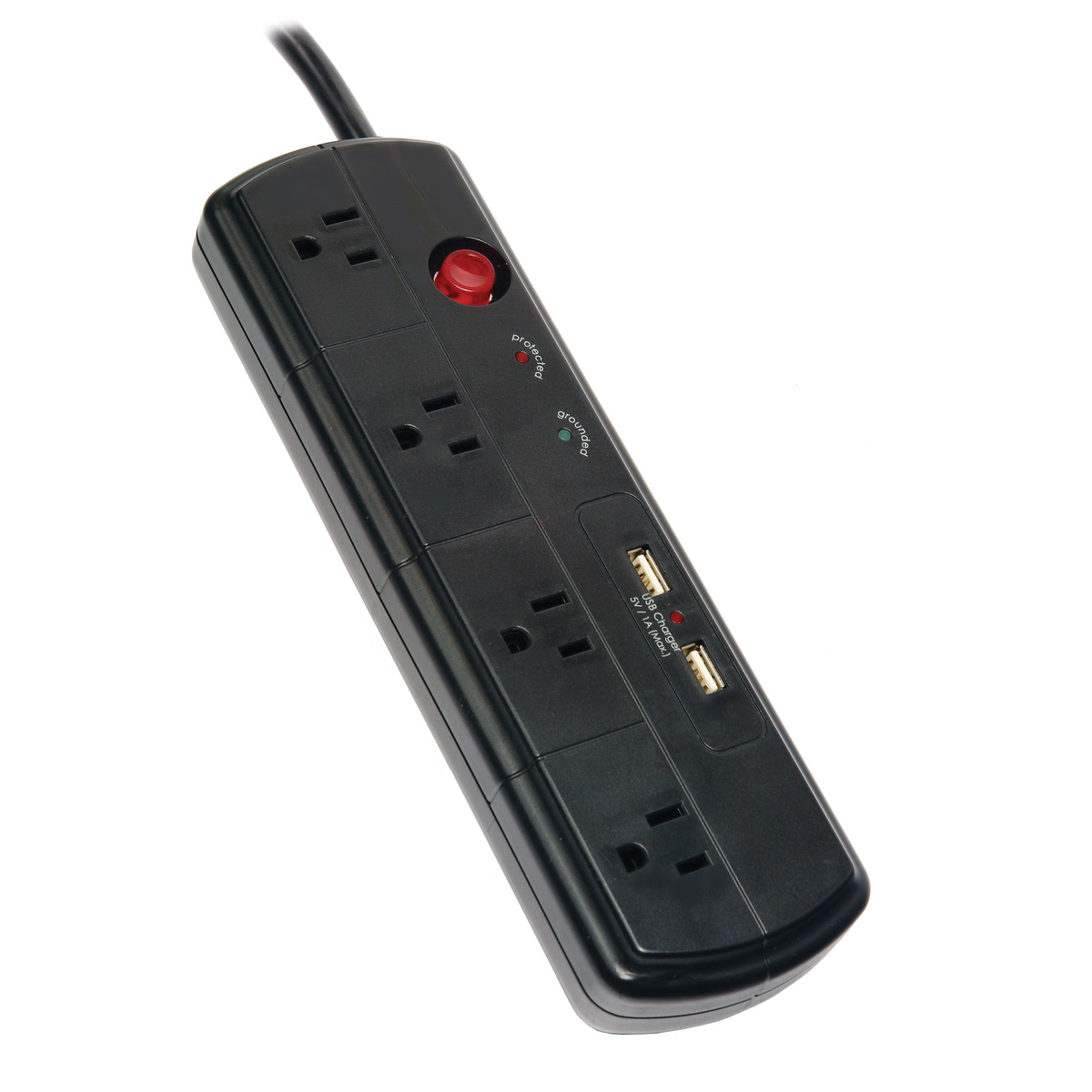 SPD STRP, 4 RCPT, 1050 J, 2.4AUSB, 6 FT