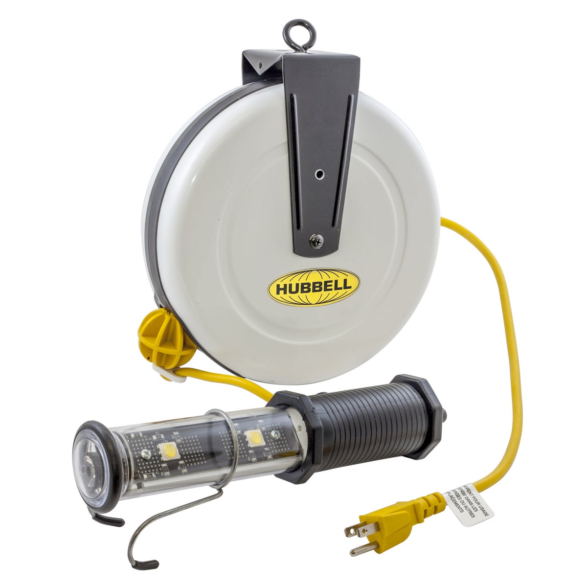 Temporary Lighting Products, LED CordReel with Flashlight End, 40', 18/2 SJTOW Cord