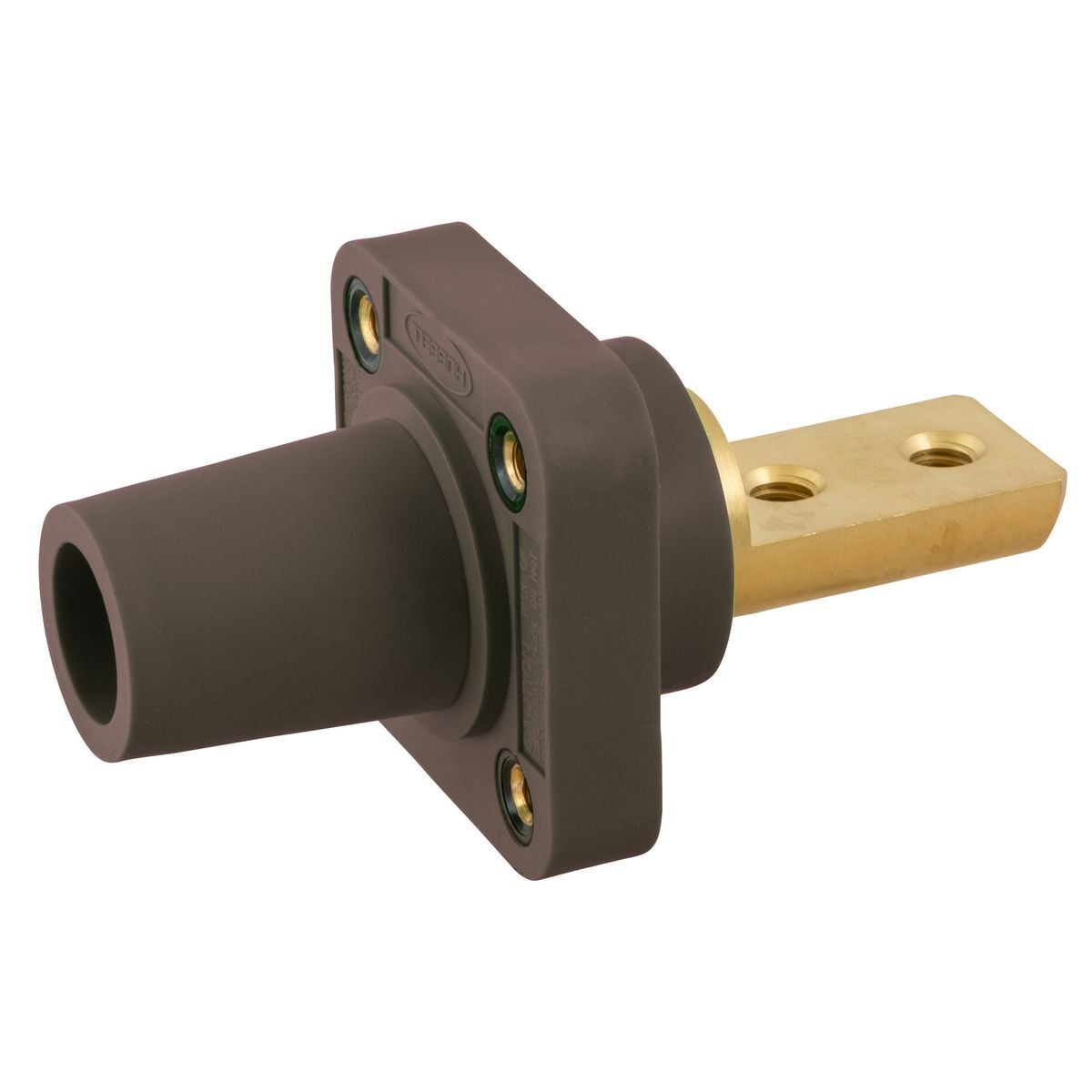 Hubbell Wiring Device Kellems, Heavy Duty Products, Single PoleProducts, Female Bus, 400A 600V AC Max, 2 Hole, Brown