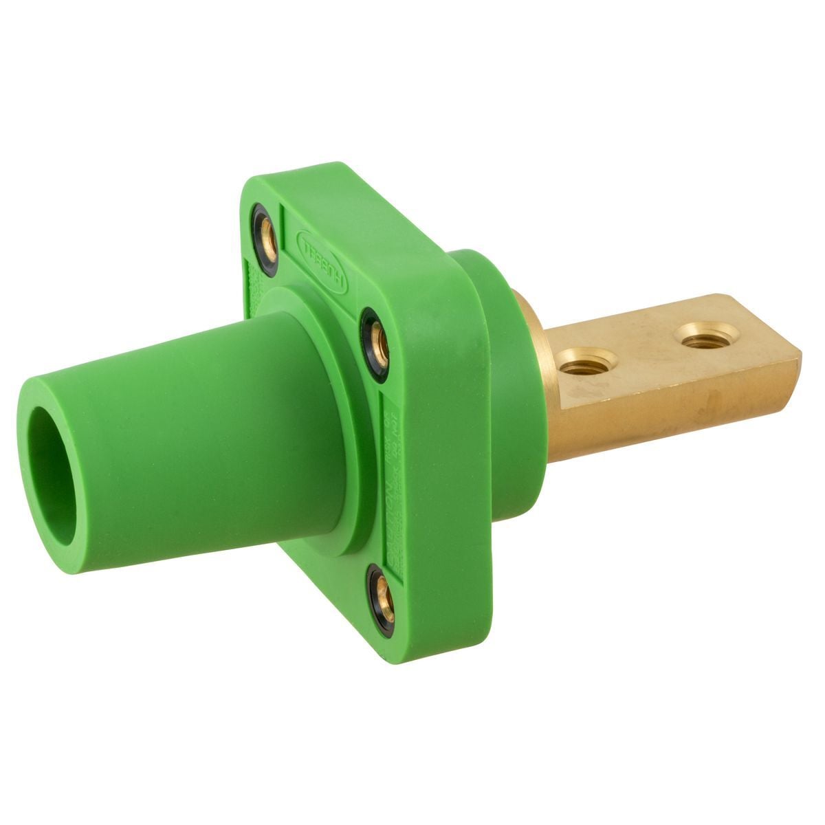 Hubbell Wiring Device Kellems, Heavy Duty Products, Single PoleProducts, Female Bus, 400A 600V AC Max, 2 Hole, Green