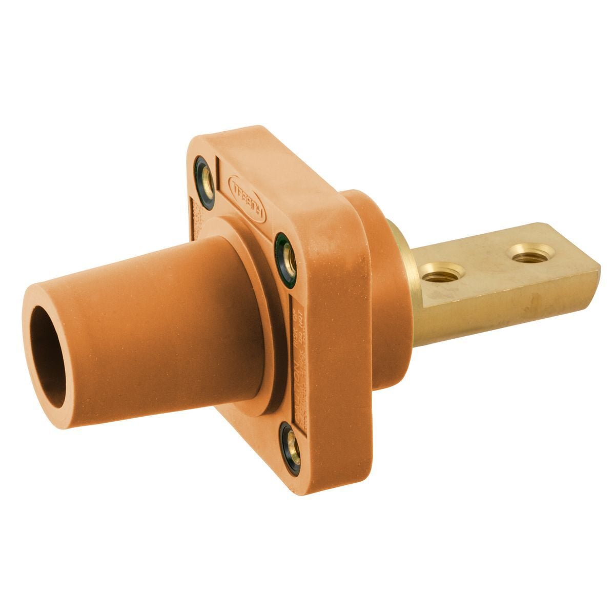 Hubbell Wiring Device Kellems, Heavy Duty Products, Single PoleProducts, Female Bus, 400A 600V AC Max, 2 Hole, Orange