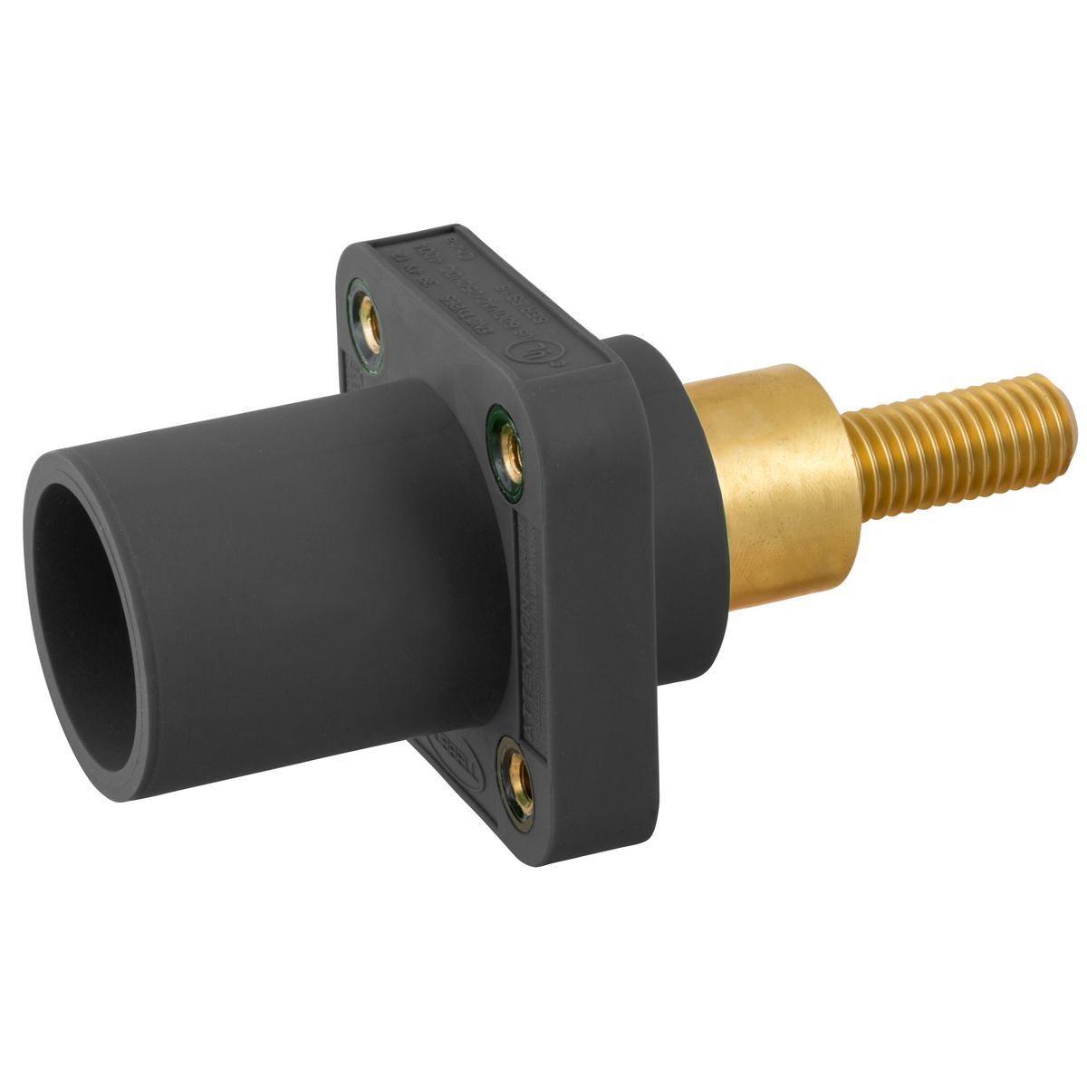 SINGLEPOLE, 300/400A ML EXTSTUD REC, BK