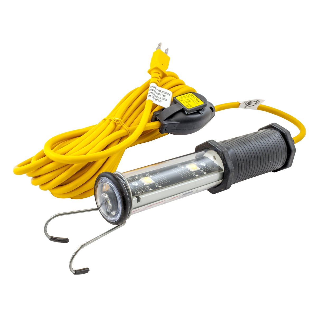 Temporary Lighting Products, LED Work Light with End Light and Tool Tap, 25', 16/3 SJTOW Cord
