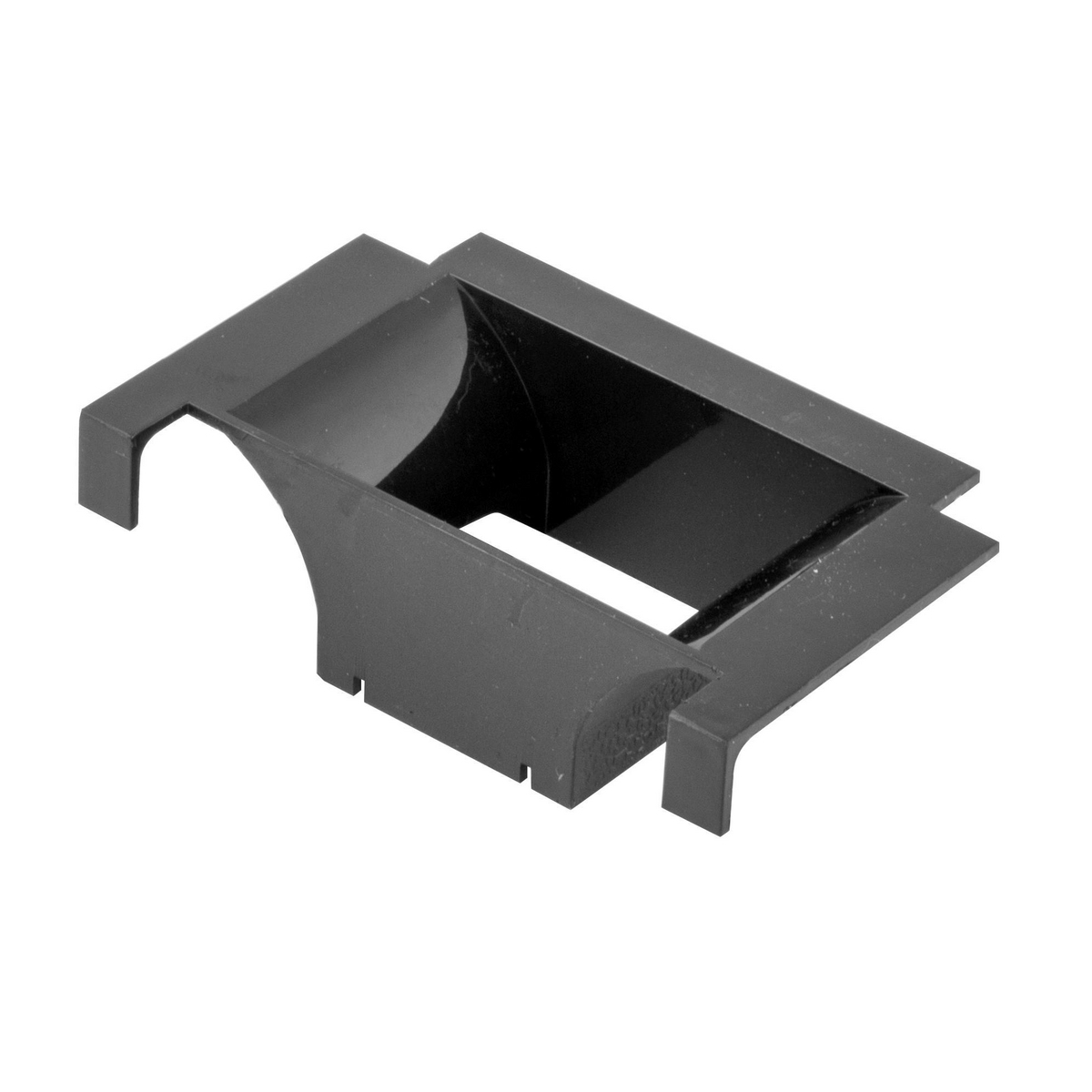 Wire and Basket Tray Accessory, Cable Dropout, Polymer, Black