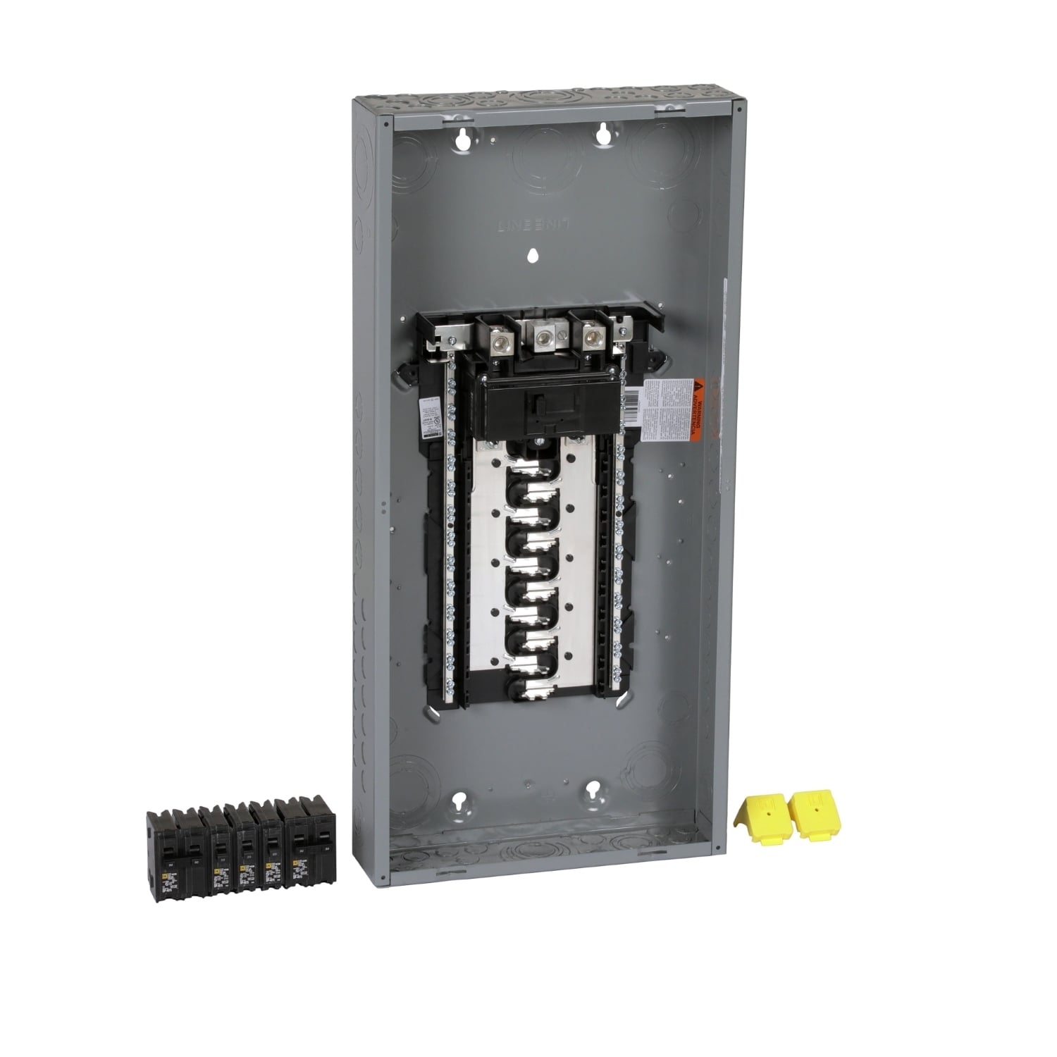 HOM2040M200PCVP Homeline Load center, Homeline, 1 phase, 20 spaces, 40 circuits, 200A convertible main breaker, PoN, NEMA1, value pack