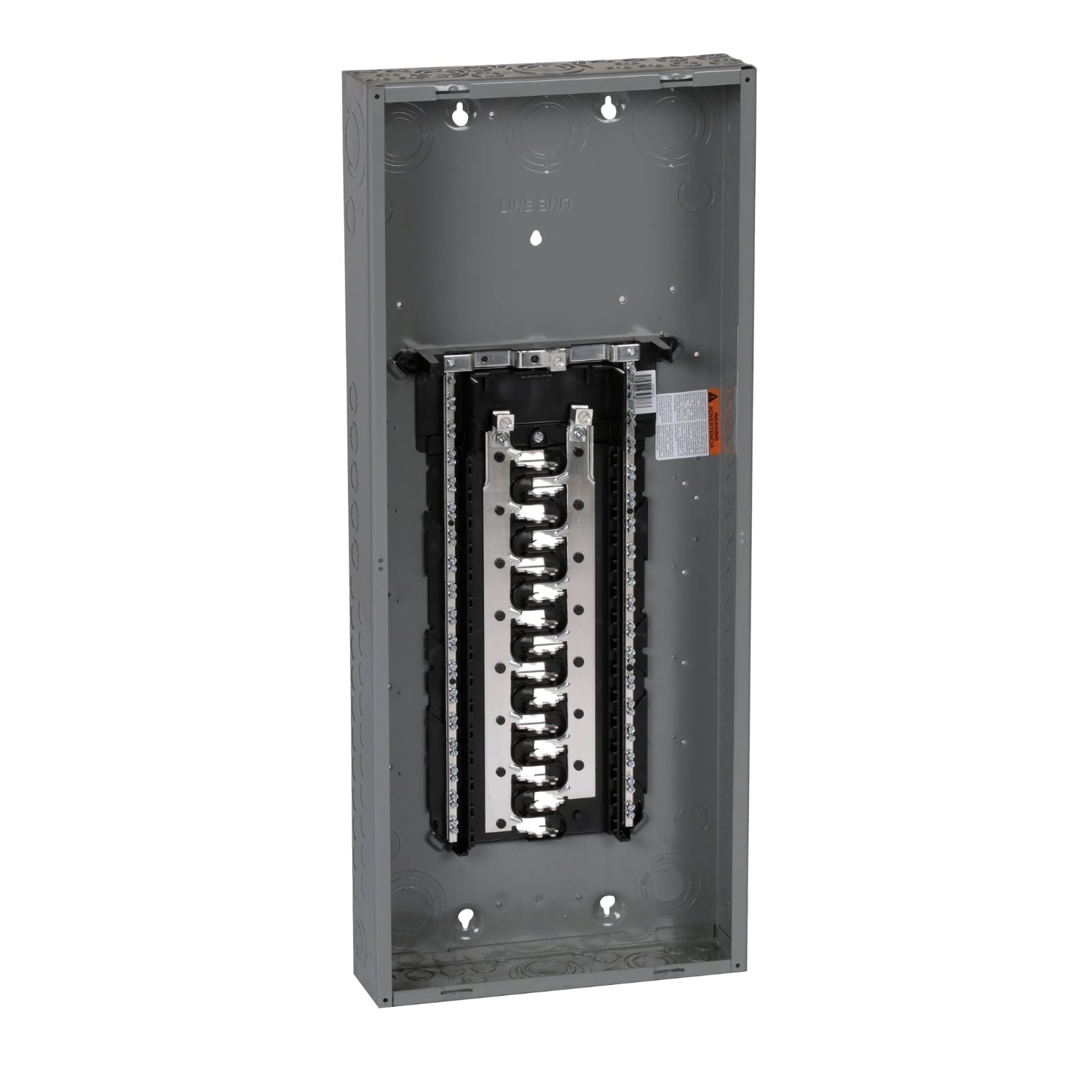 HOM3060L125PC Homeline Load center, Homeline, 1 phase, 30 spaces, 60 circuits, 125A convertible main lugs, PoN, NEMA1, combo cover