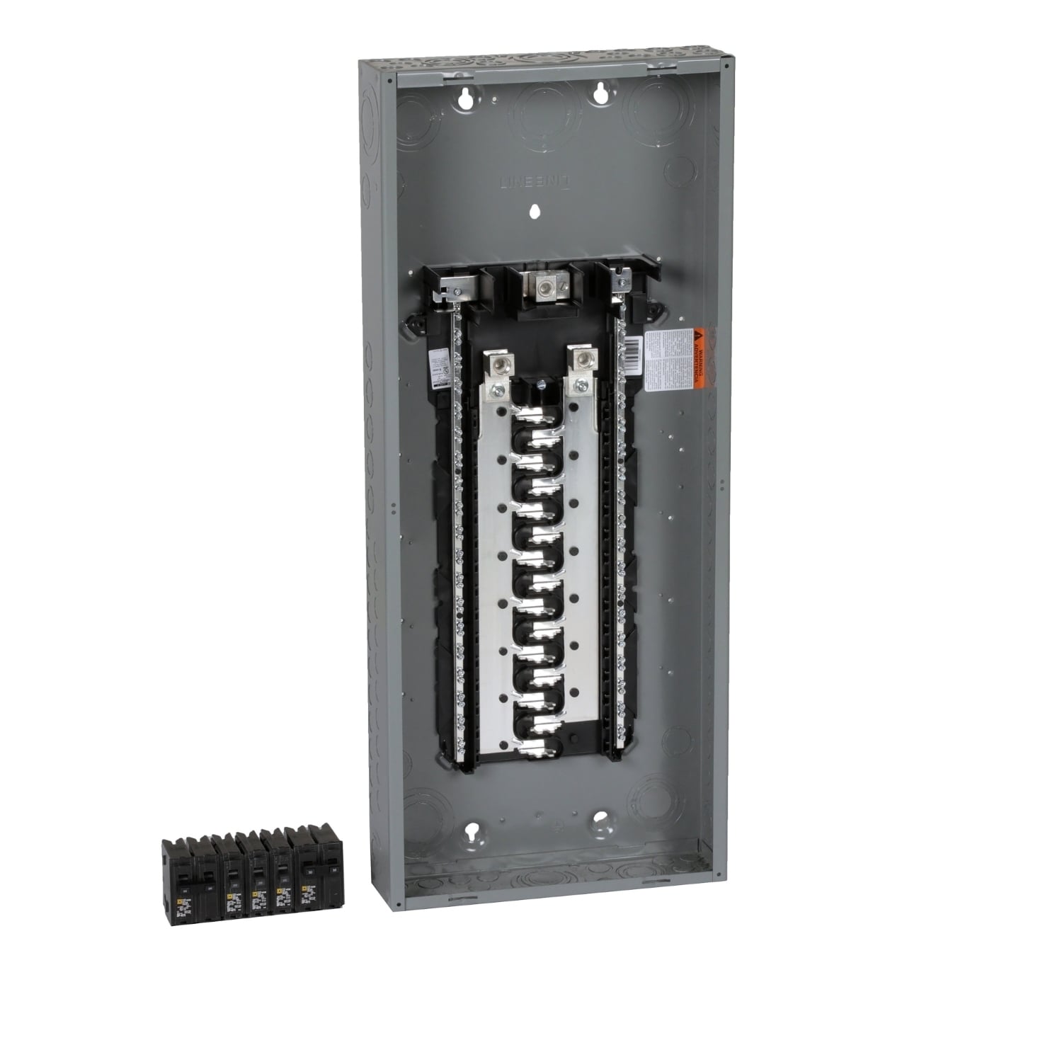 HOM3060L225PGCVP Homeline Load center, Homeline, 1 phase, 30 spaces, 60 circuits, 225A convertible main lugs, PoN, NEMA1, gnd bar, value pack
