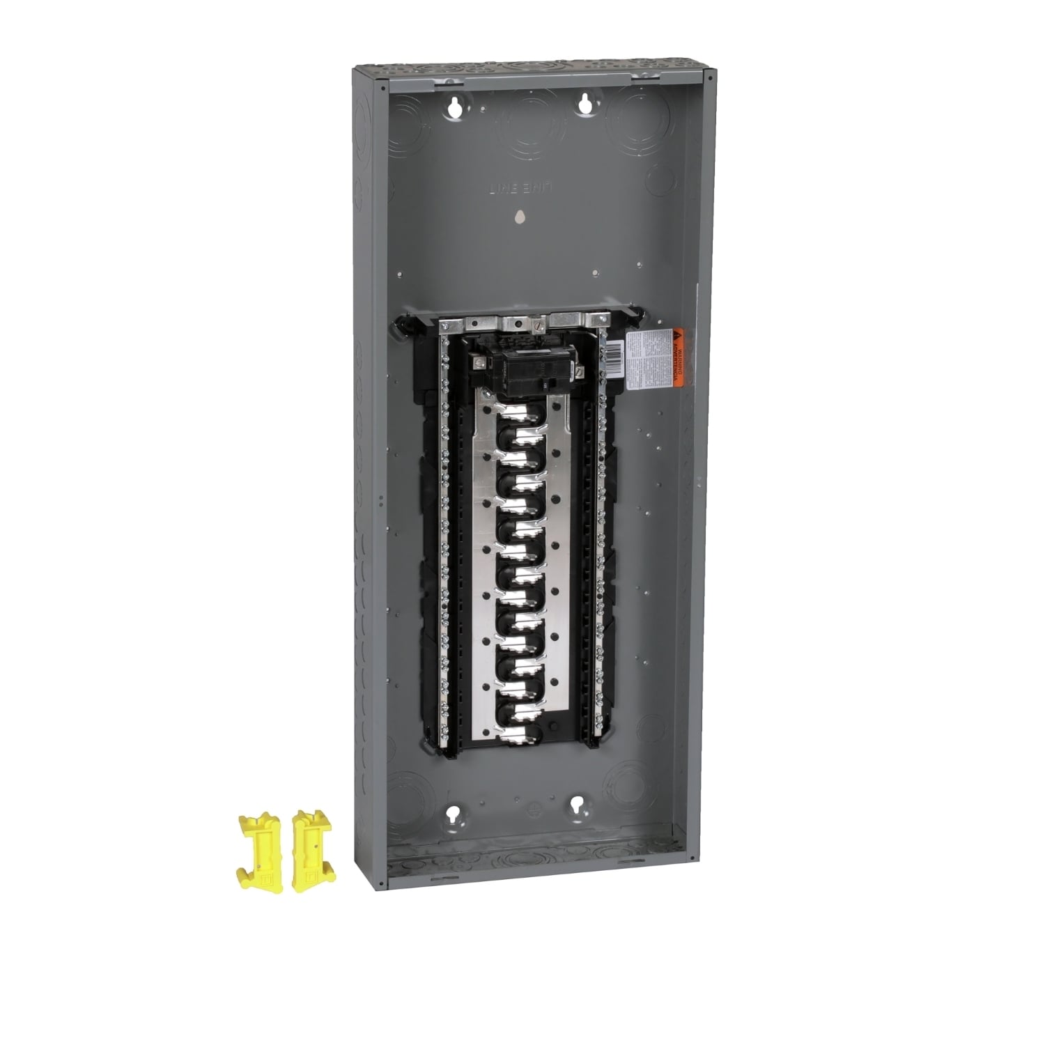 HOM3060M125PC Homeline Load center, Homeline, 1 phase, 30 spaces, 60 circuits, 125A convertible main breaker, PoN, NEMA1, combo cover