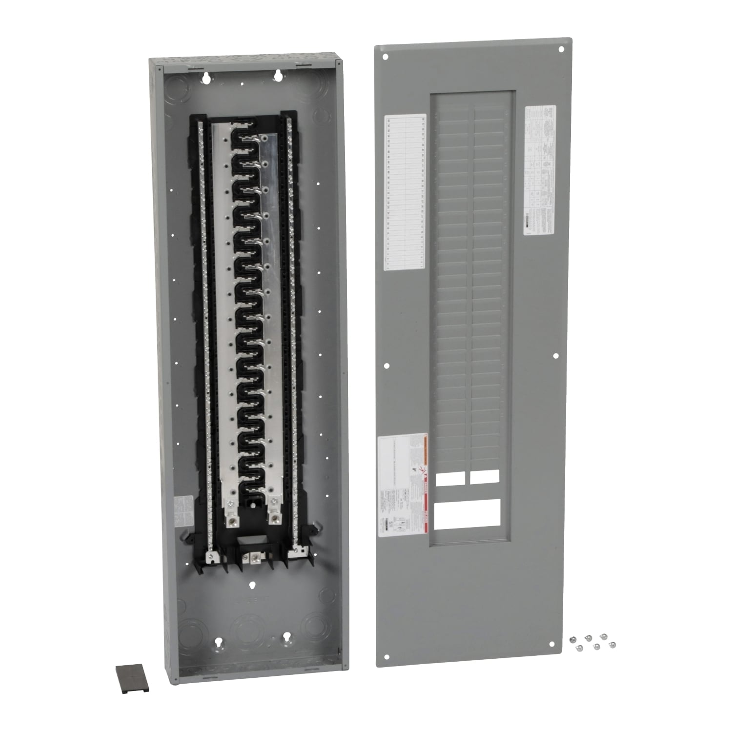 HOM60120L225PC Homeline Load center, Homeline, 1 phase, 60 spaces, 120 circuits, 225A convertible main lugs, PoN, NEMA1, combo cover