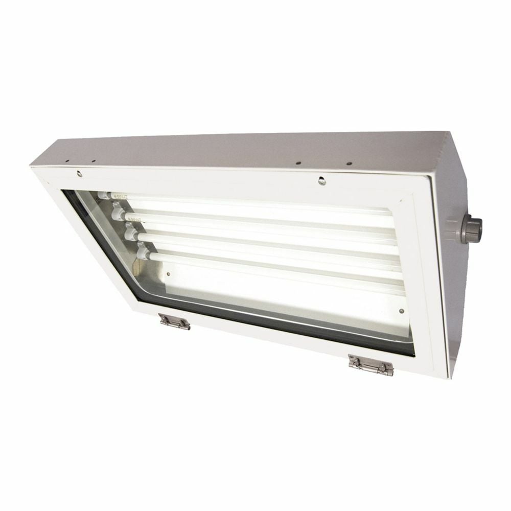 Eaton Crouse-Hinds series Pauluhn Summit mounting kit, Stainless steel, Fixed wall mount, Two angled wall brackets and hardware to mount brackets to fixture