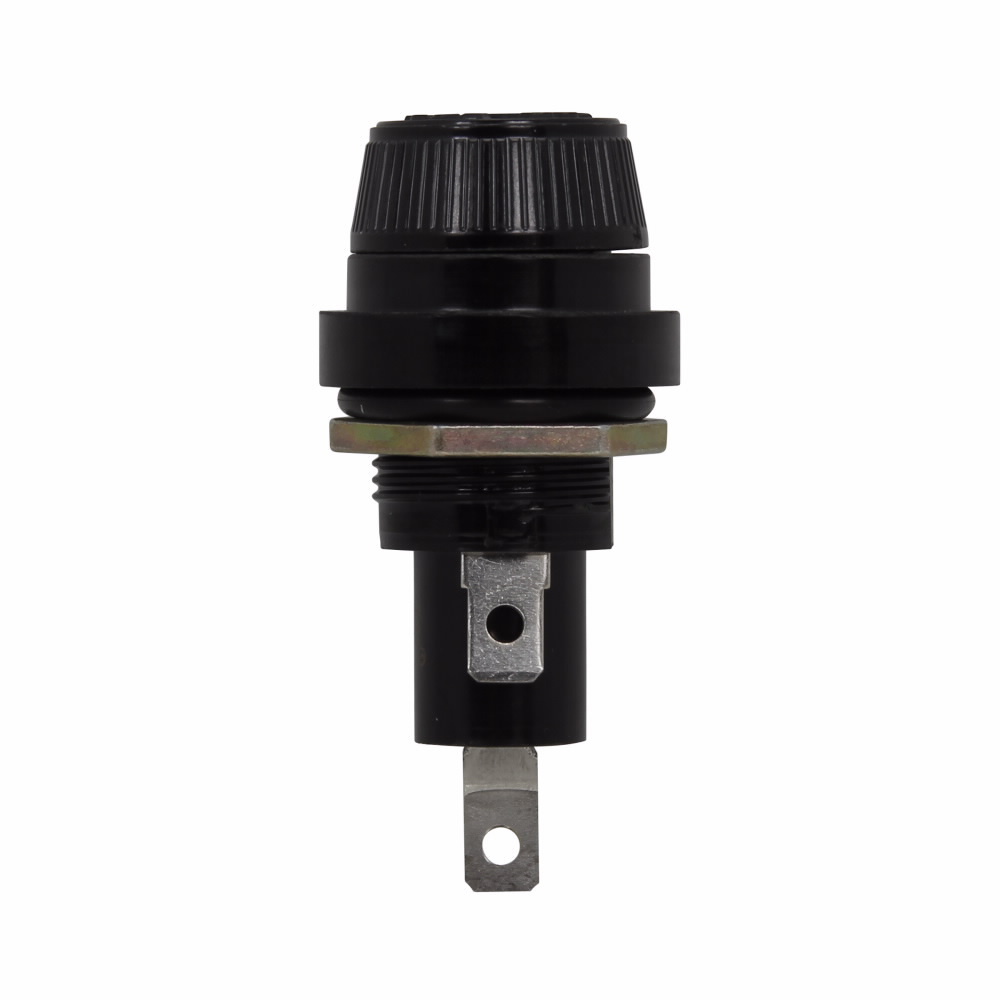 Eaton Bussmann series HPM panel mount fuse holder, Panel mount fuse holders, Supplementary Protection of Transformers, Relays, Ballasts and Small Motors, 20 A, 1/4 inch quick connect terminal, 600 V, For use with 13/32 In X 1-1/2 In fuse