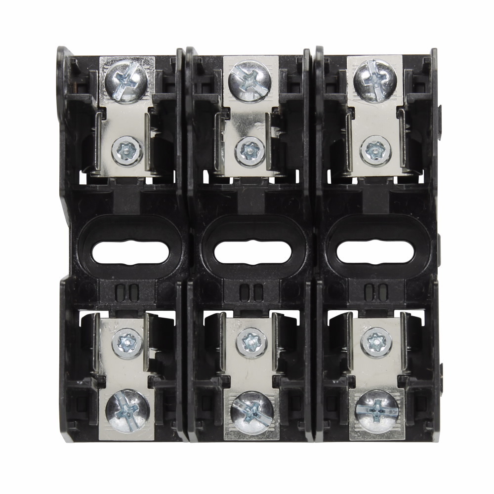 Eaton Bussmann series JM modular fuse block, Modular fuse block, 0-30 A, Three-pole, Class J, 200 kA, Philslot screws/pressure plate, 200 kAIC, 600 V