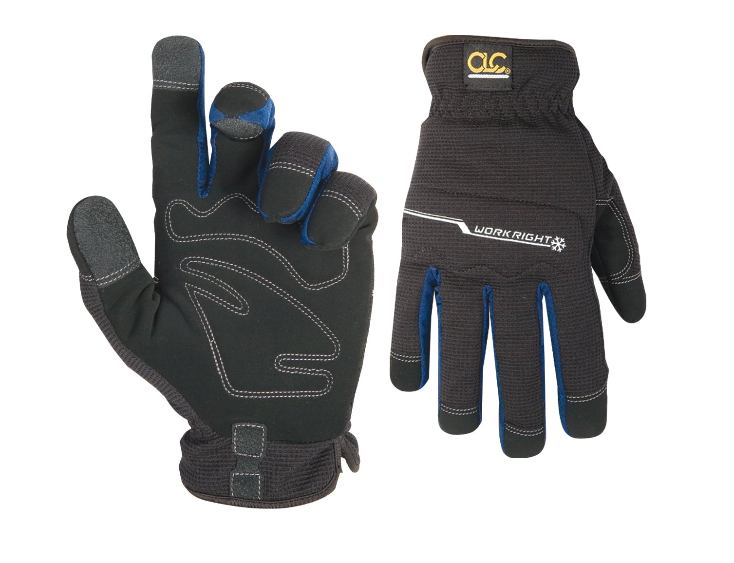 CLC, Workright Winter, Flexgrip High Dexterity Gloves, Large Size, Synthetic Leather palm material, Neoprene Spandex (Back) material, Stretch Fit thumb style