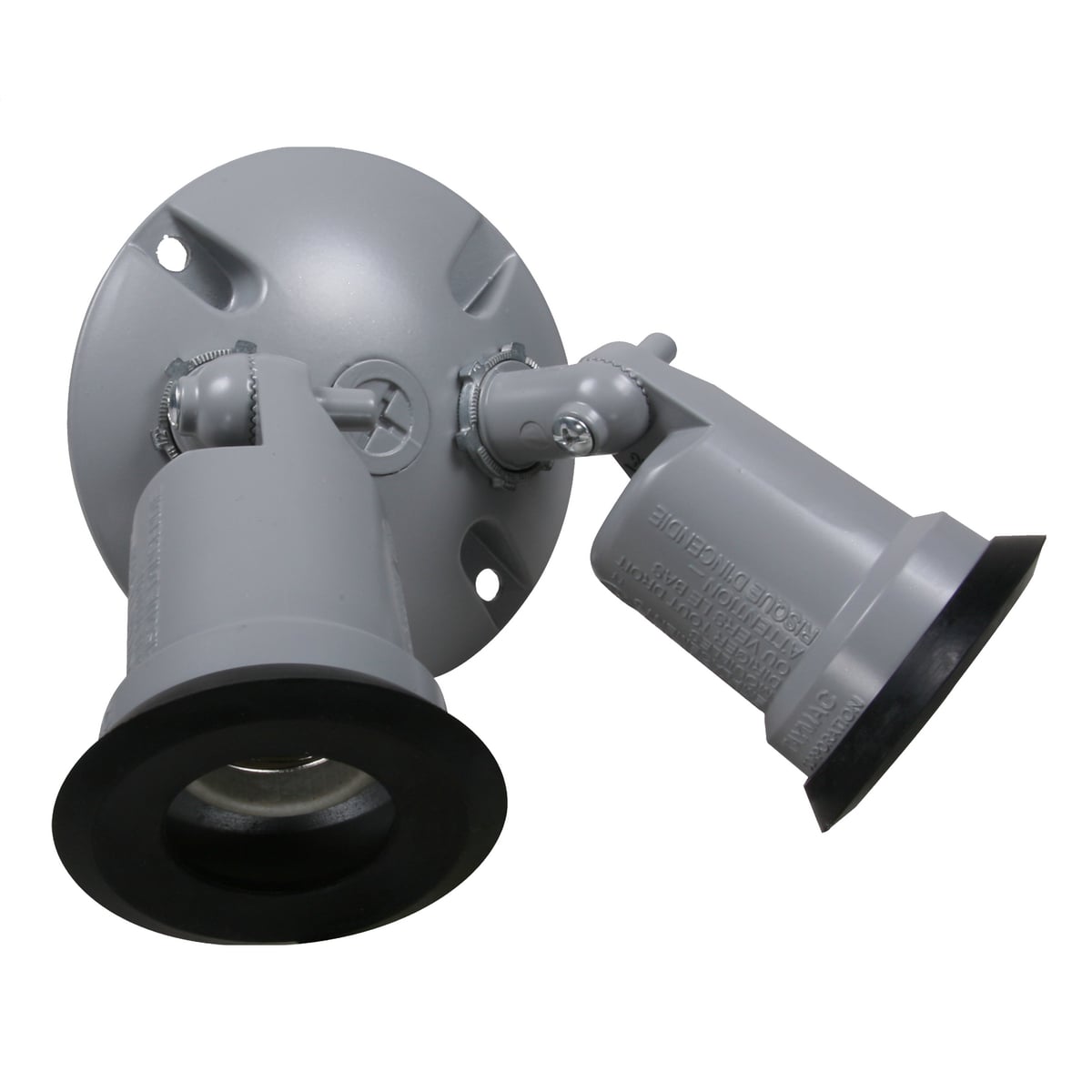 Double Lampholder Weatherproof Kit - Silver