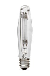 250W High Pressure Sodium lamp, 80,000 hour rated life, noncycling, instant restrike, TCLP, environmentally friendly, ET18, E39 base, universal operation, clear, CCT 2100