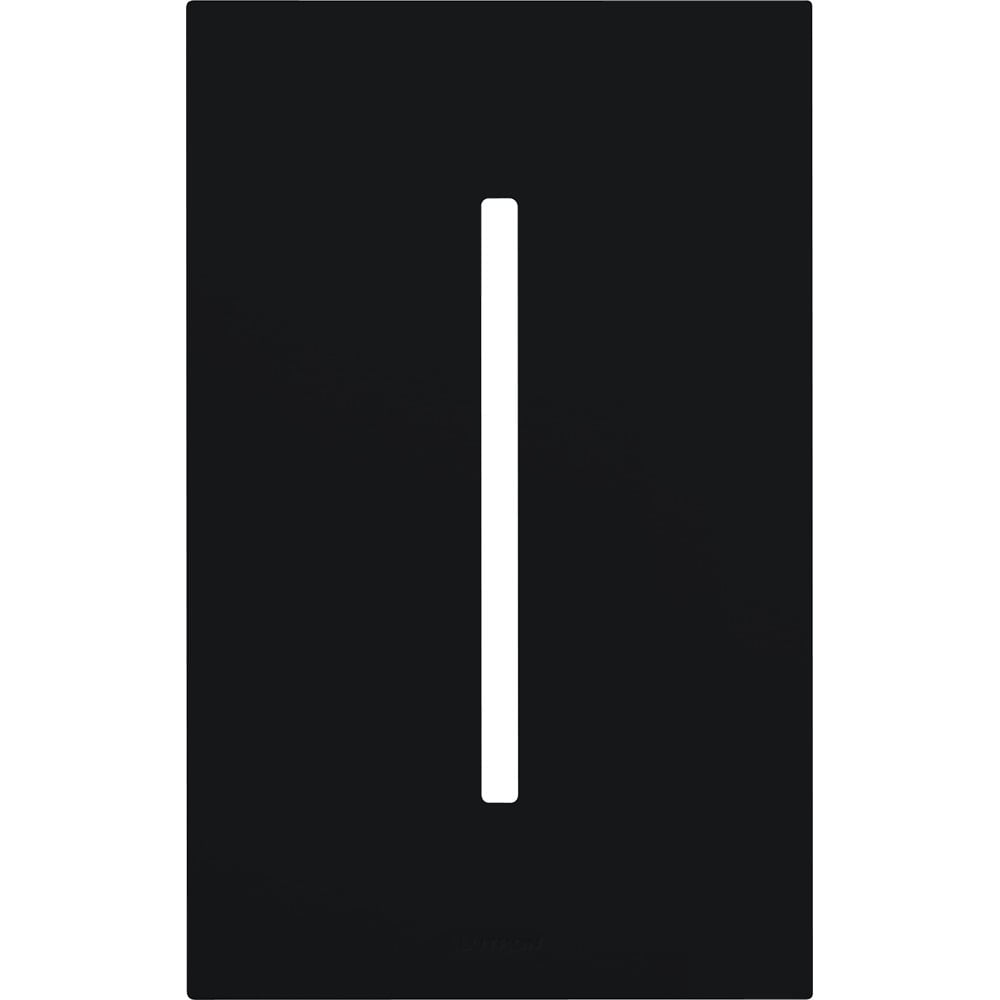 Single-gang WallPlate for GRAFIK T Controls, One-gang for 1 dimmer, switch, or wallstation in black