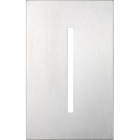Single-gang WallPlate for GRAFIK T Controls, One-gang for 1 dimmer, switch, or wallstation in satin chrome