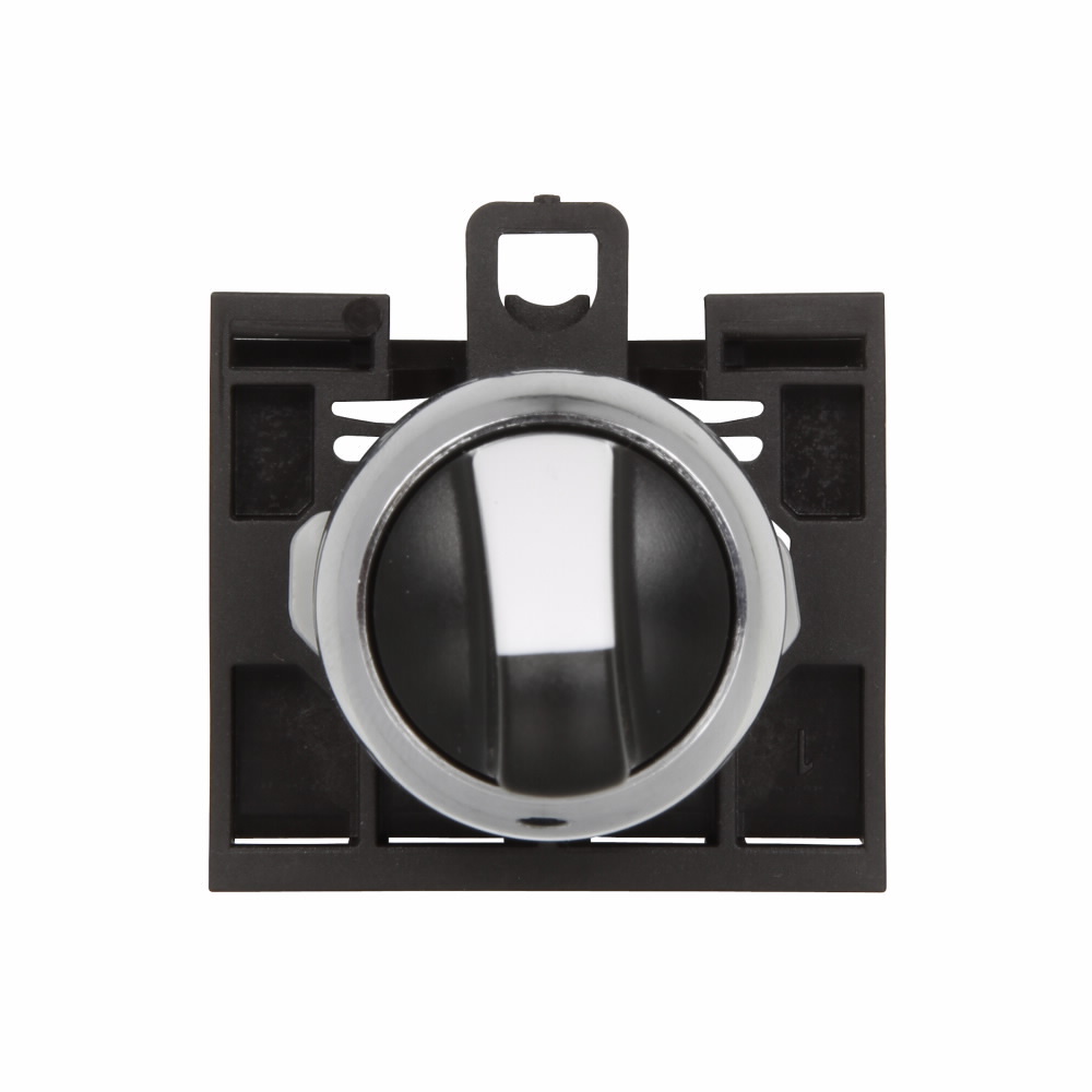 Eaton M22 modular pushbutton, Modular Pushbutton, M22, 22.5 mm, Non-illuminated, Metal, Maintained, Three-position, NEMA 4x, 13, IP67, IP69K (IP66 key-release)