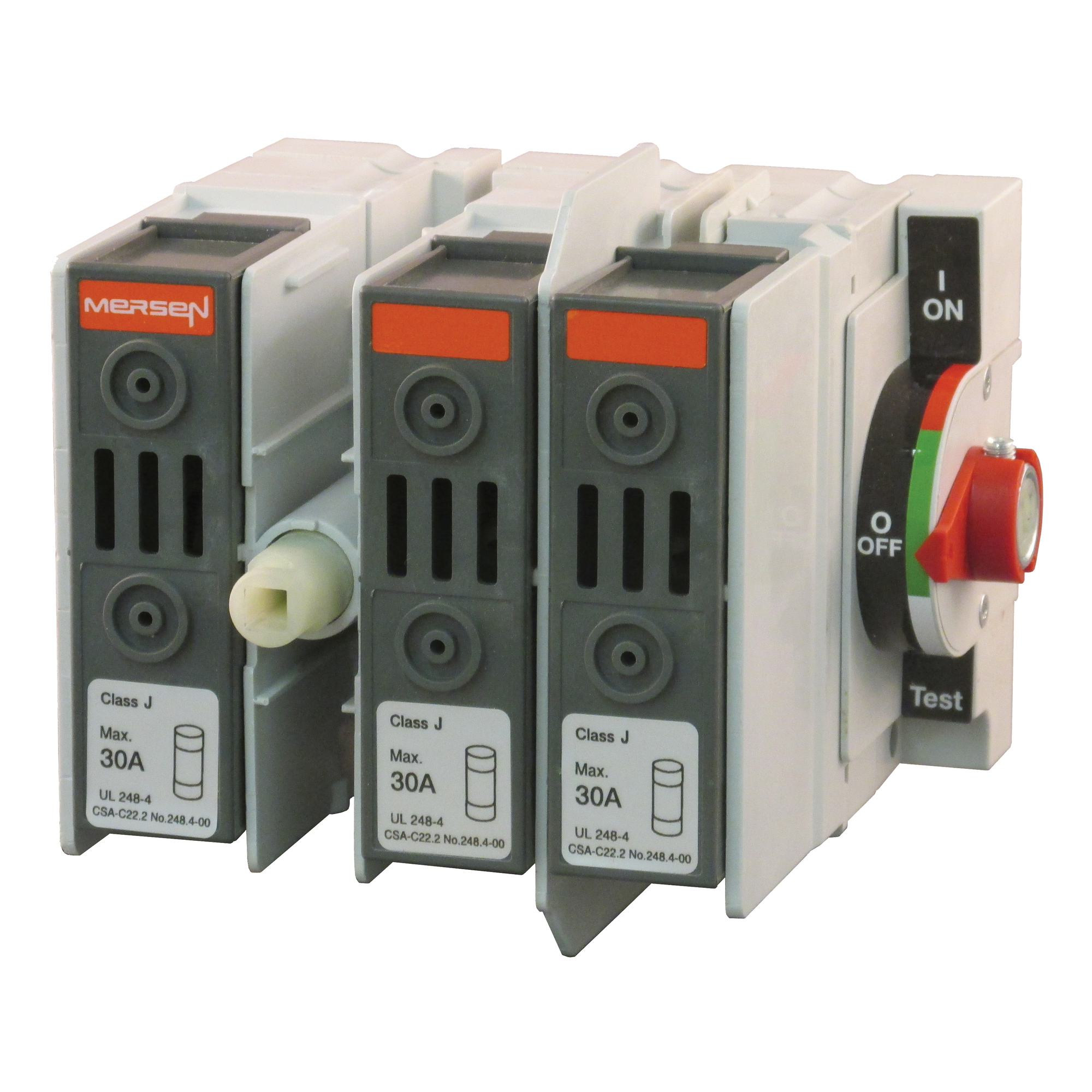 UL 98 Fusible Switch 600VAC Class J 30A 3-Pole Configuration: Side Operated