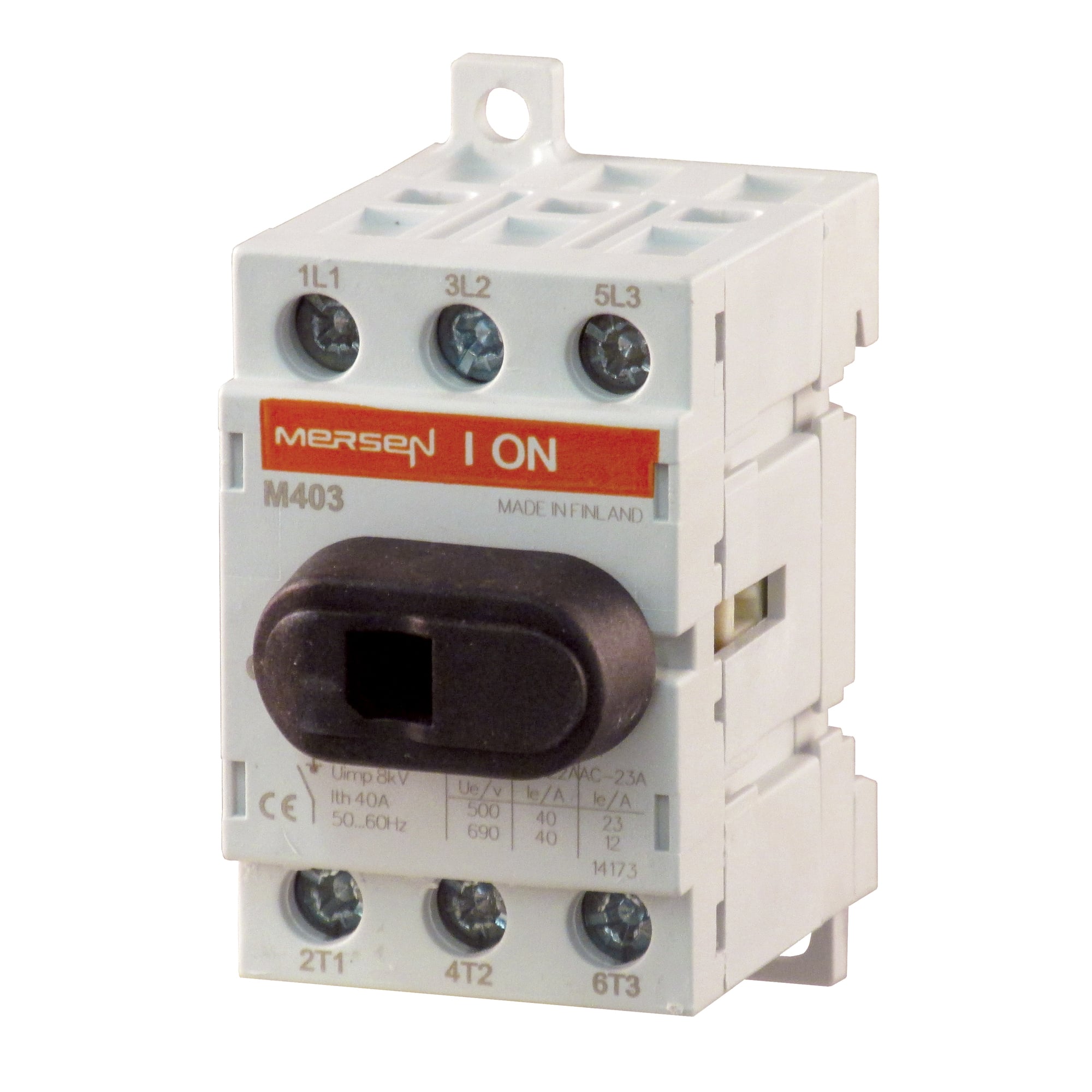 UL508 Switch 600VAC Non-Fused 40A 3-Pole Direct Screw Mount