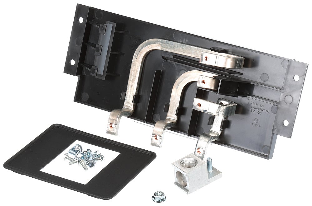 Main or subfeed breaker mounting kit for revised P1 interiors. Suitable for circuit breaker type (ED4 - HED4 - ED6 - HED6) in 3-Phase systems. Rated (125A max). Includes all mounting hardware. Does not include breaker. Not suitable for usewith Original P1 panels produced before January 2015.
