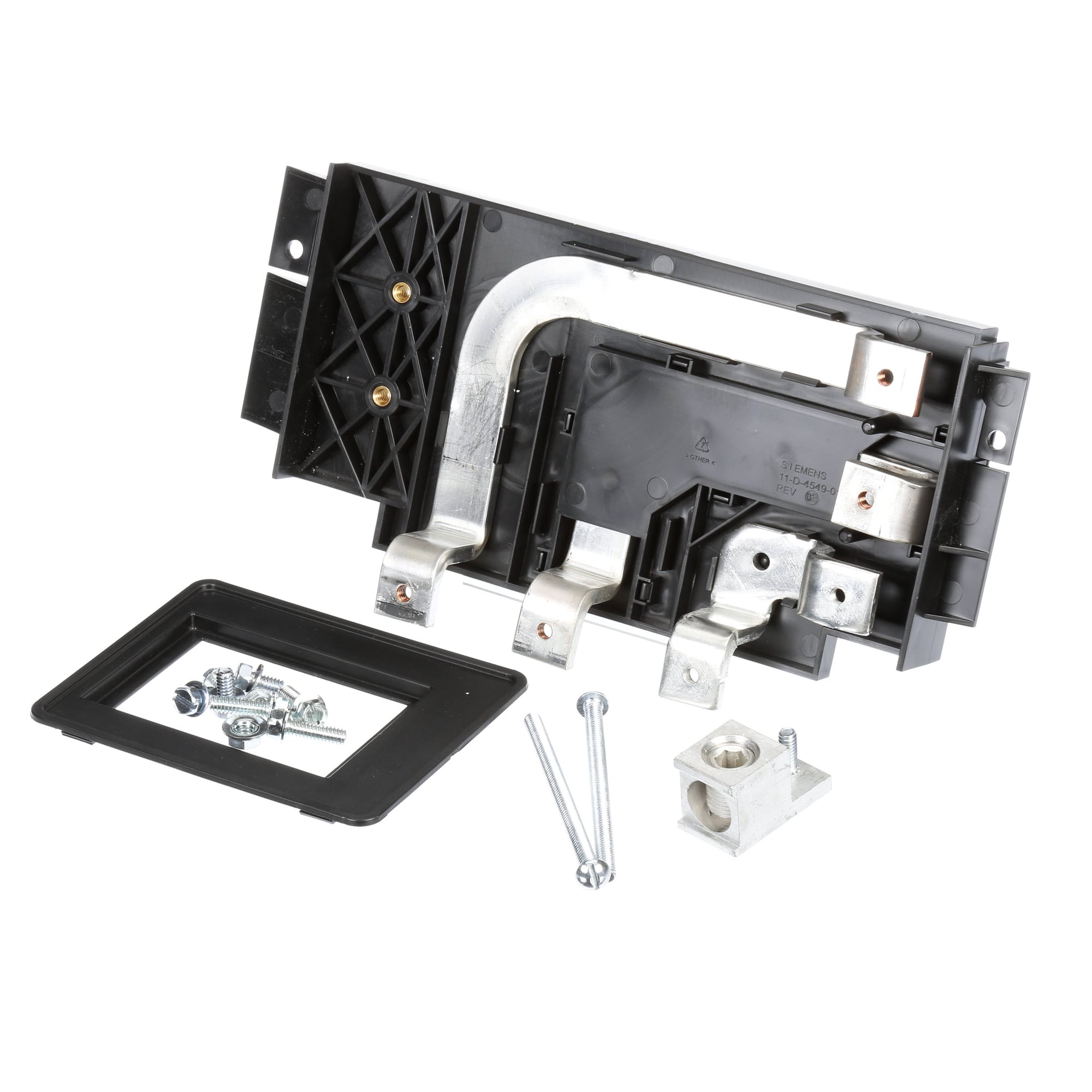 Main or subfeed breaker mounting kit for revised P1 interiors. Suitable for circuit breaker type (FD6 - FXD6 - HFD6 - HFXD6) in 3-Phase systems. Rated (250A max). Includes all mounting hardware. Does not include breaker. Not suitable for use with Original P1 panels produced before January 2015.