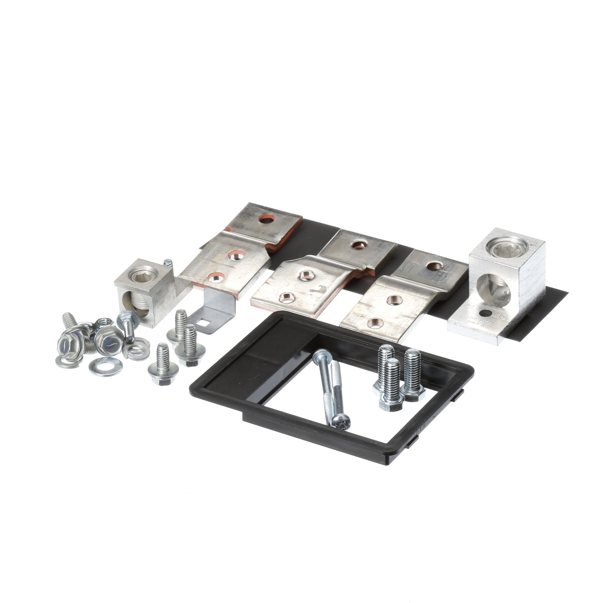 Main or subfeed breaker mounting kit for revised P1 interiors. Suitable for circuit breaker type (JXD2 - JD6 - JXD6 - HJD6 - HJXD6) in 3-Phase systems. Rated (400A max). Includes all mounting hardware. Does not include breaker. Not suitable for use with Original P1 panels produced before January 2015.