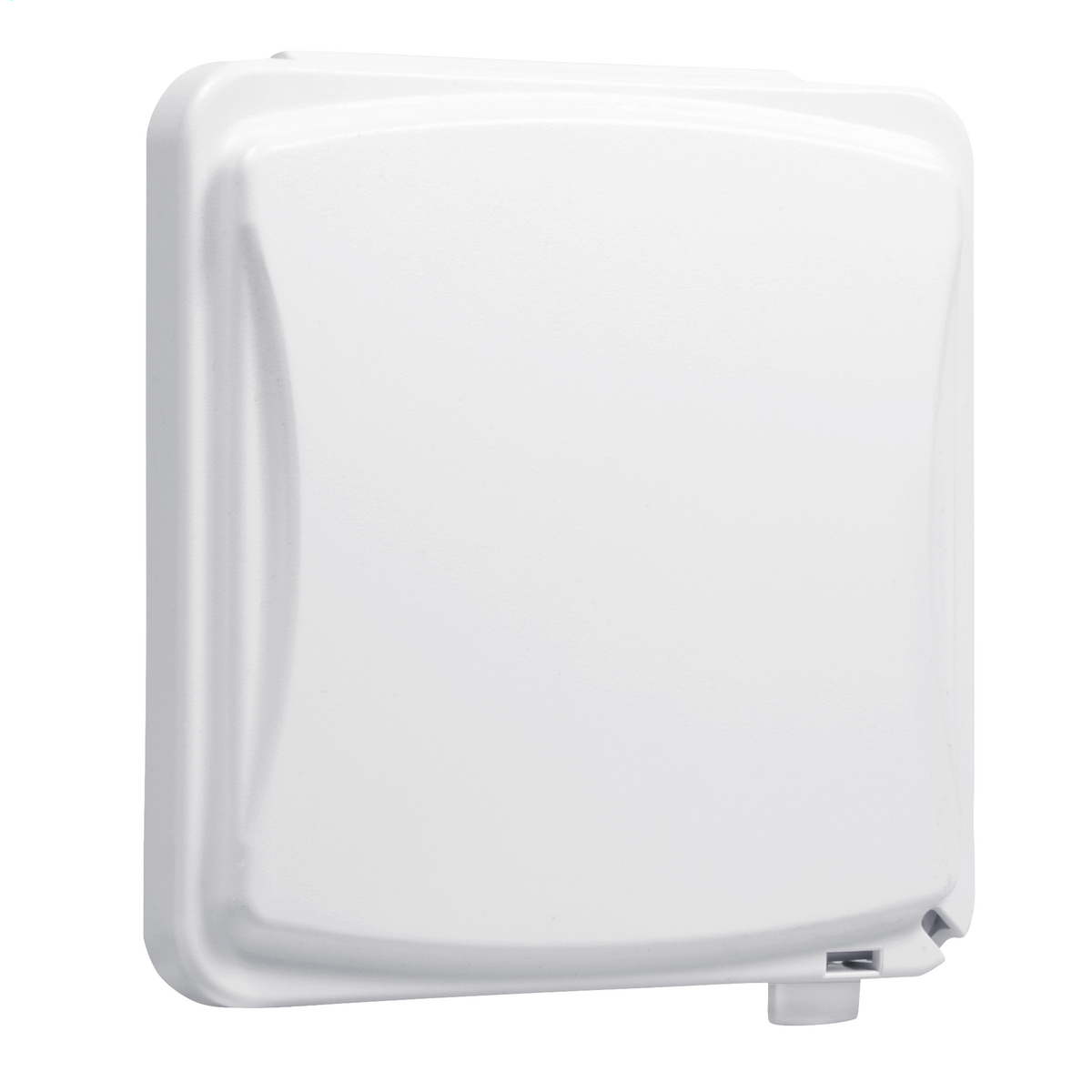2-Gang Weatherproof Flip Cover, 55-in-1, Flat, White