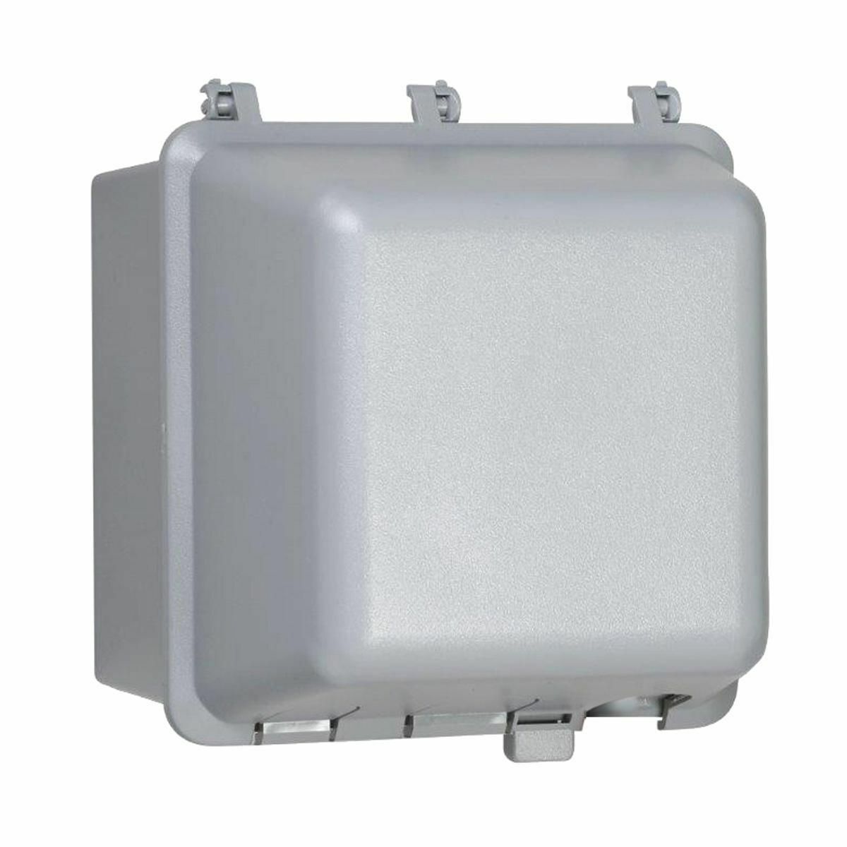 2-Gang Weatherproof In-Use Cover, 55-in-1, 4-3/4 in. Deep, Gray