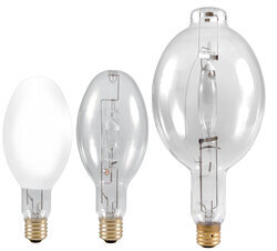 OBS64039 400W SUPER METALARC quartz metal halide lamp, high output, position dedicated, E39 base, ED37 bulb, S rated, base up only, coated, 3600K